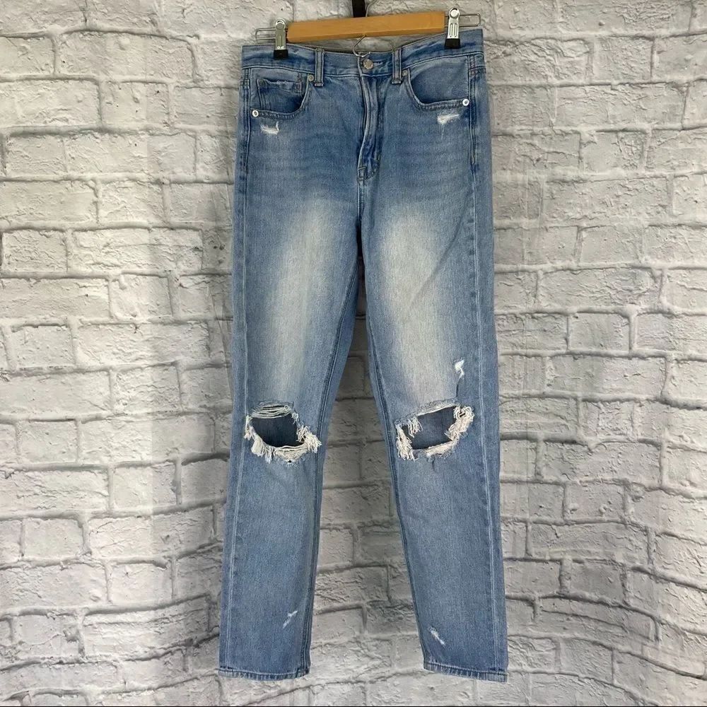 AEO distressed mom jean sz 2 regular